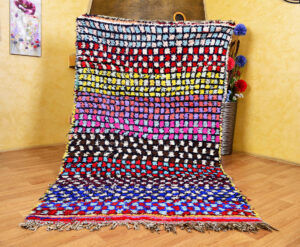Authentic Moroccan Rug - Handmade Boujaad Berber Carpet from Morocco.